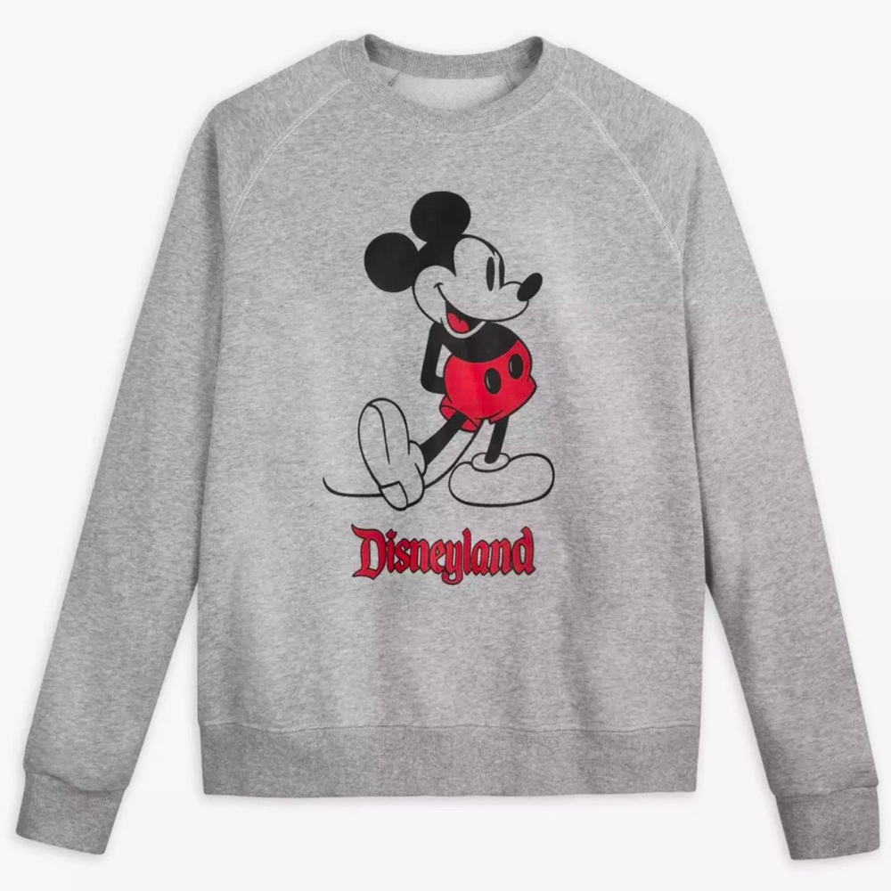 Disneyland Resort Mickey Mouse Classic Sweatshirt for Adults Gray Unisex XS EUC